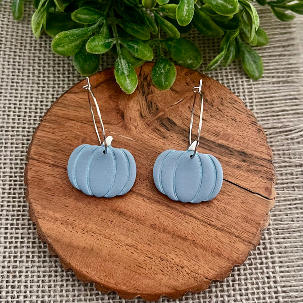 Pumpkin Hoop Earrings