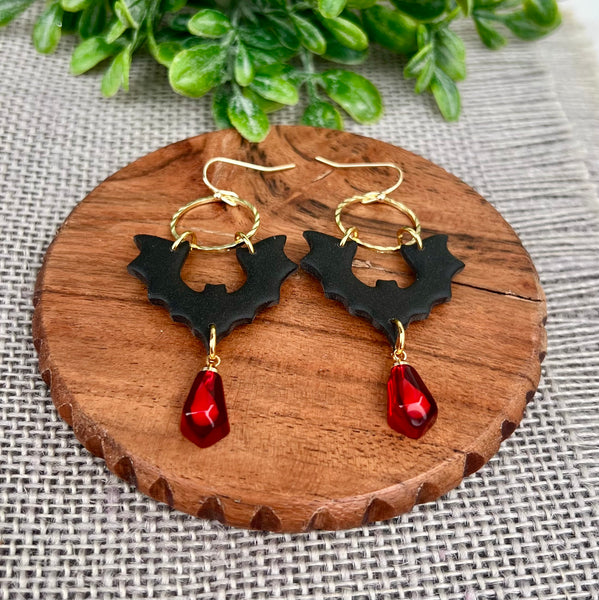 Haunted Bat Earrings