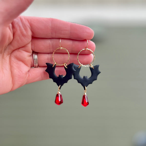 Haunted Bat Earrings