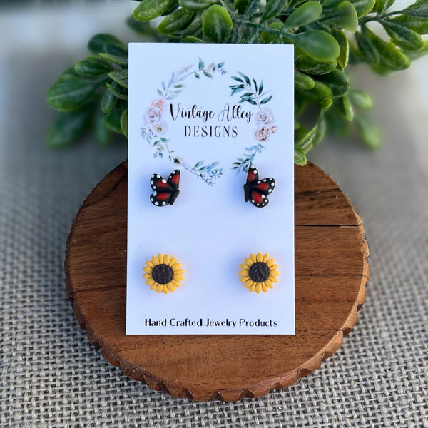 Sunflowers + Butterflies