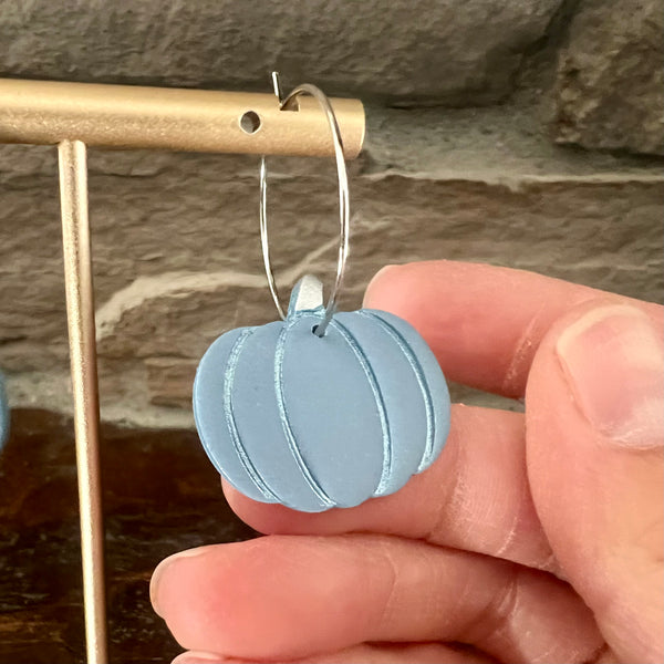 Pumpkin Hoop Earrings