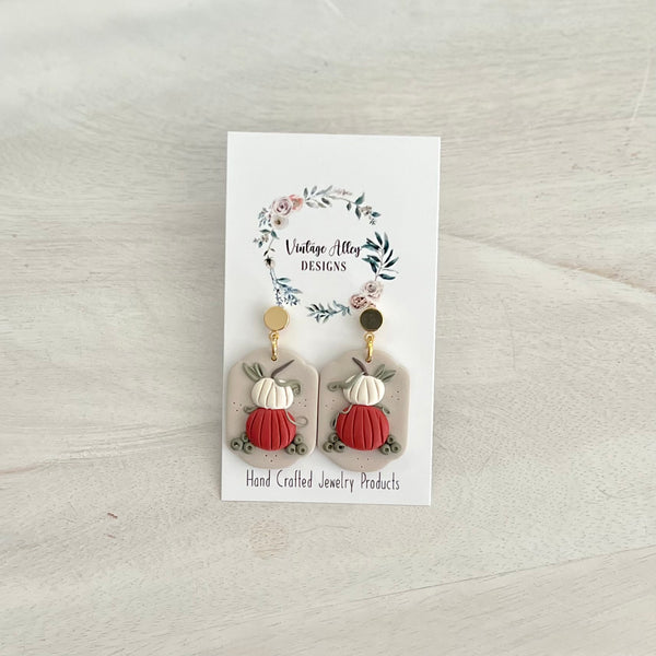 PUMPKIN PATCH Clay Earrings
