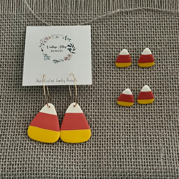 Candy Corn Earrings