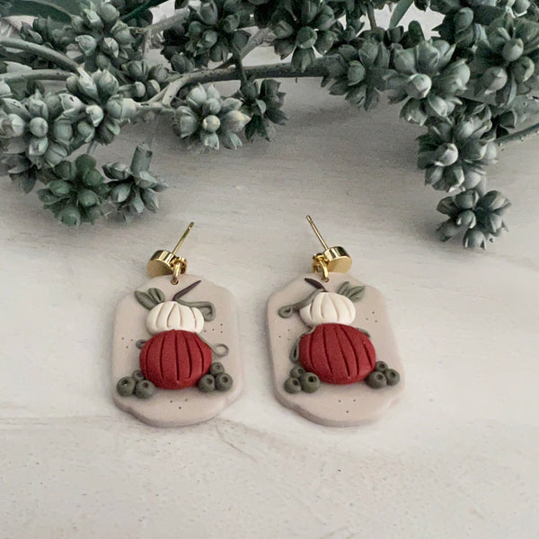 PUMPKIN PATCH Clay Earrings
