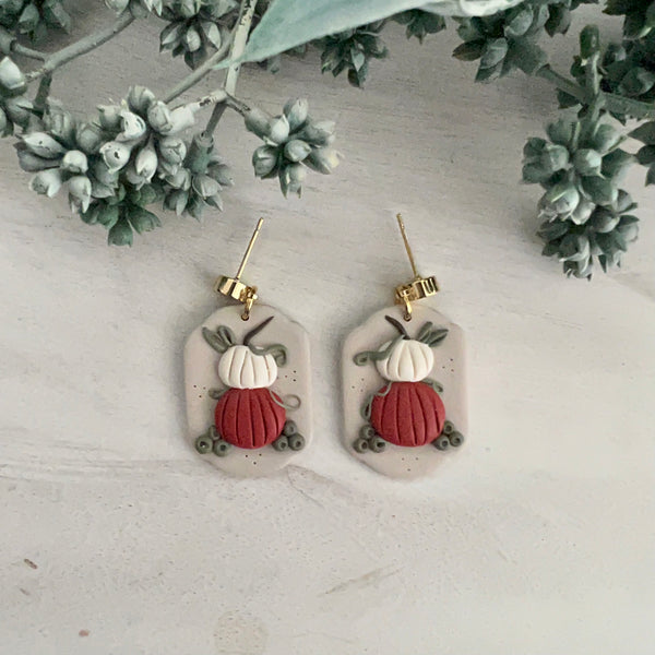 PUMPKIN PATCH Clay Earrings