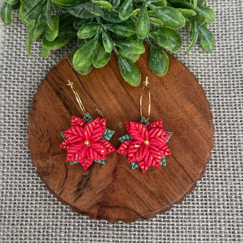 Poinsettia Hoops