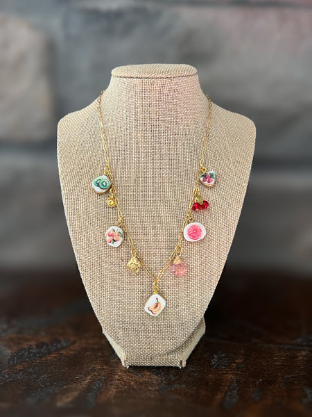 Fruit Salad Charm Necklace