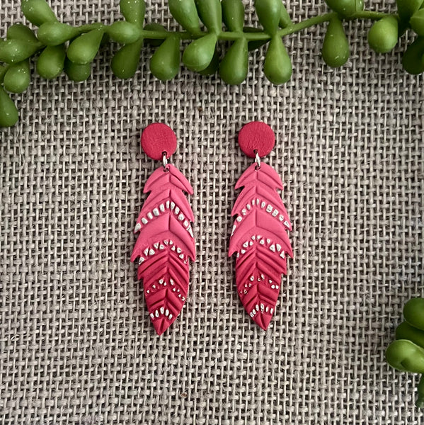 Pink Ombre Feathers