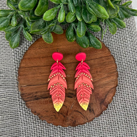Sunset Ombre Feathers