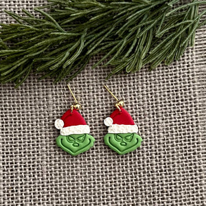 Mr. Grinch Earrings