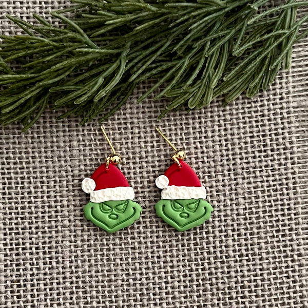 Mr. Grinch Earrings
