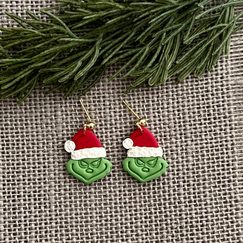 Mr. Grinch Earrings