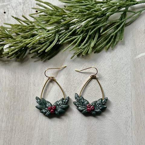Holly Branch Dangles