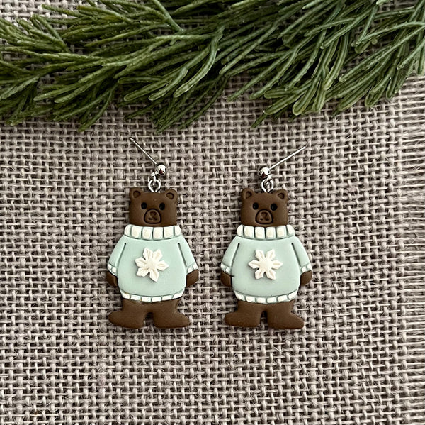 Winter Bear Dangles