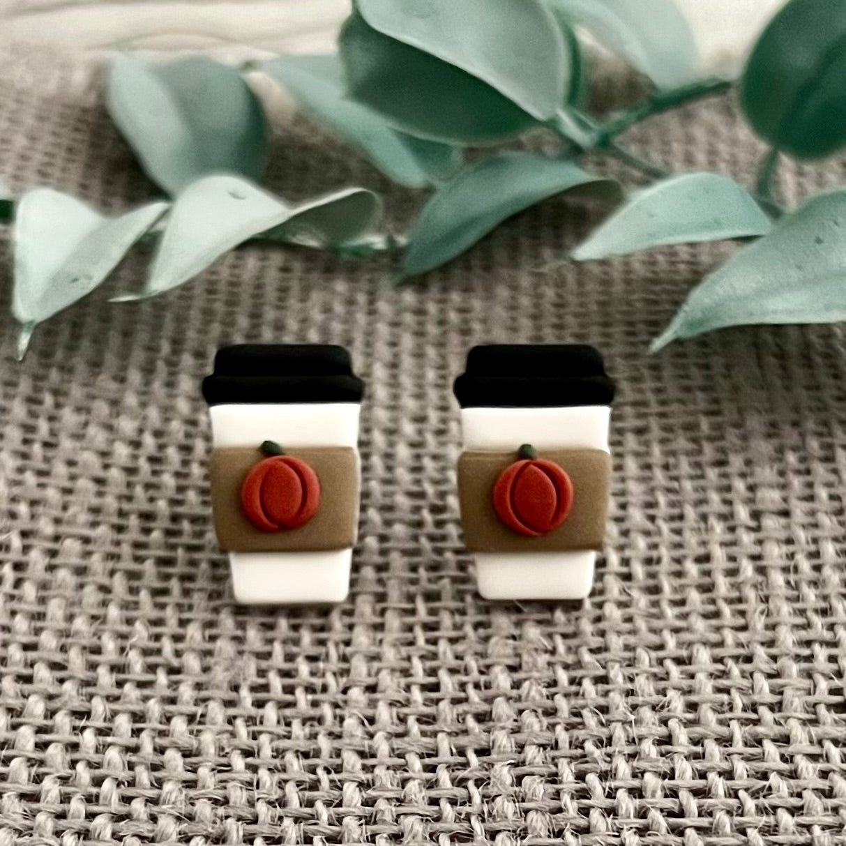PUMPKIN SPICE LATTE Stud Earrings