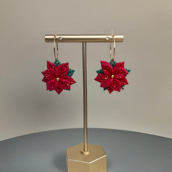 Poinsettia Hoops
