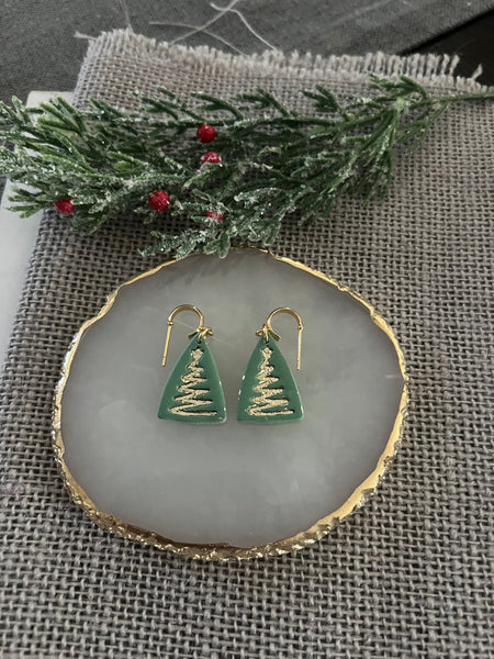 Gold Embossed Trees