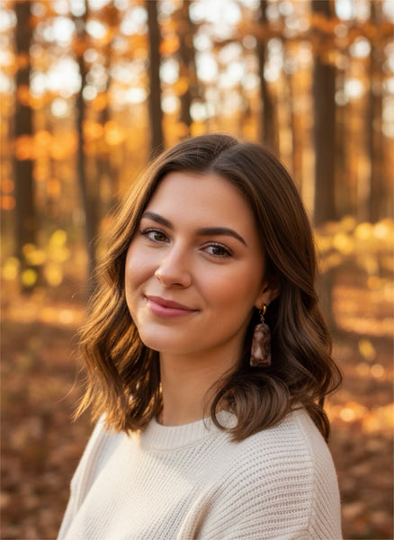 Faux Pink Amethyst Earrings