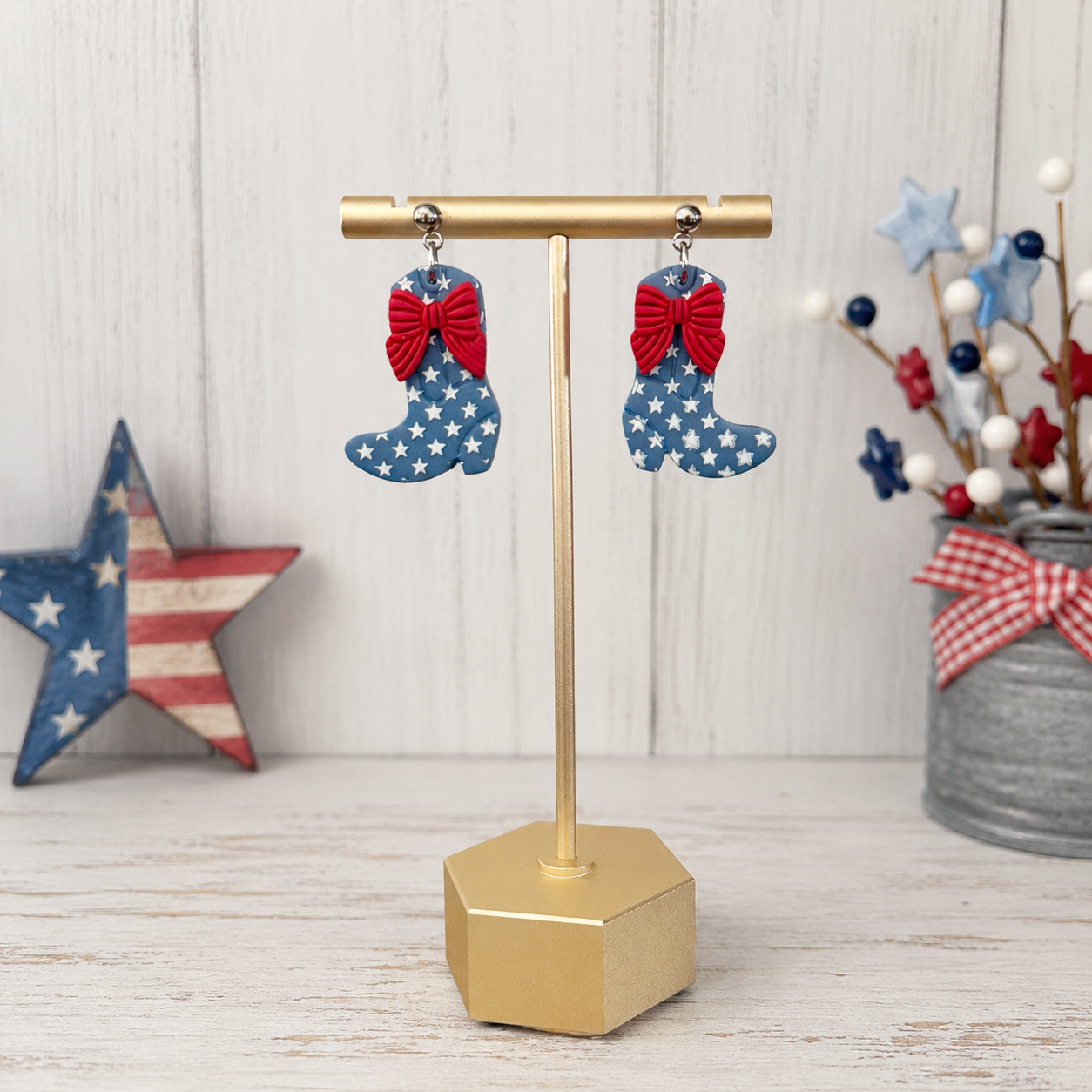 Red, White and Boots