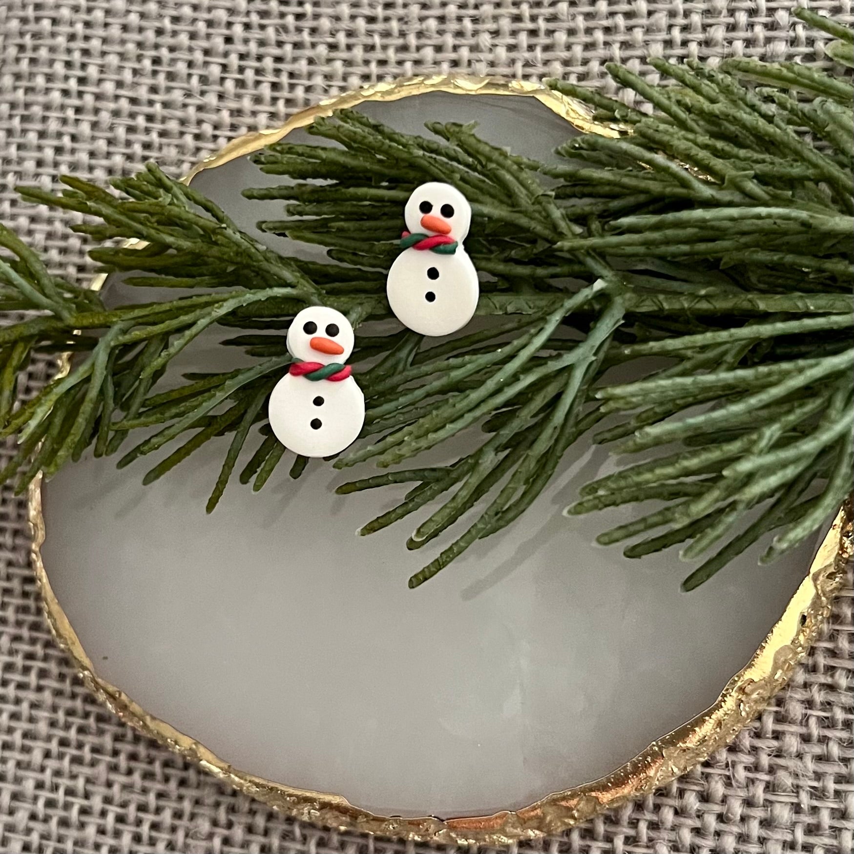 Mini Snowman Studs