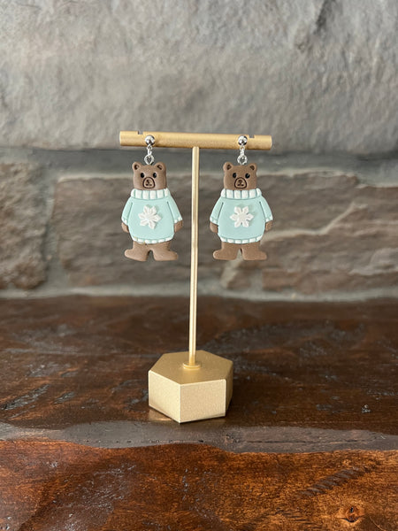 Winter Bear Dangles
