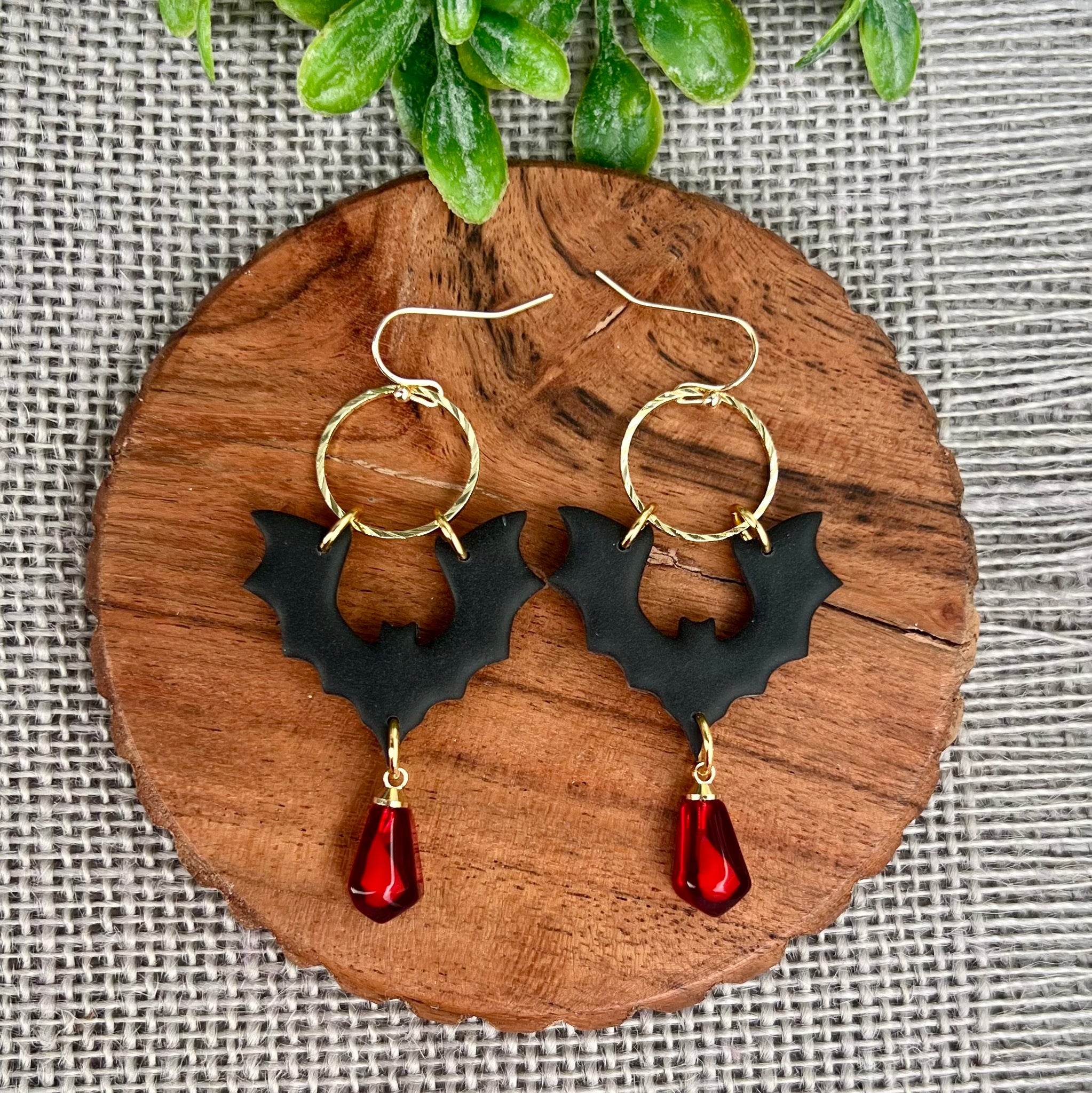 Haunted Bat Earrings