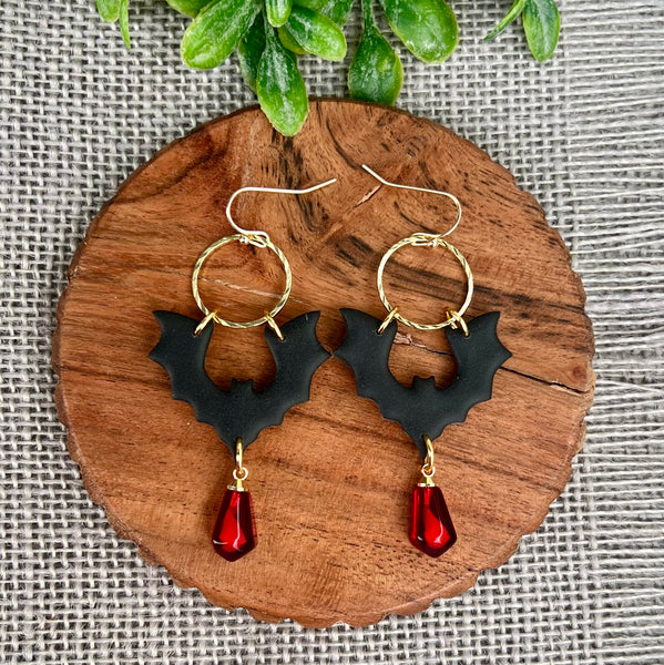 Haunted Bat Earrings