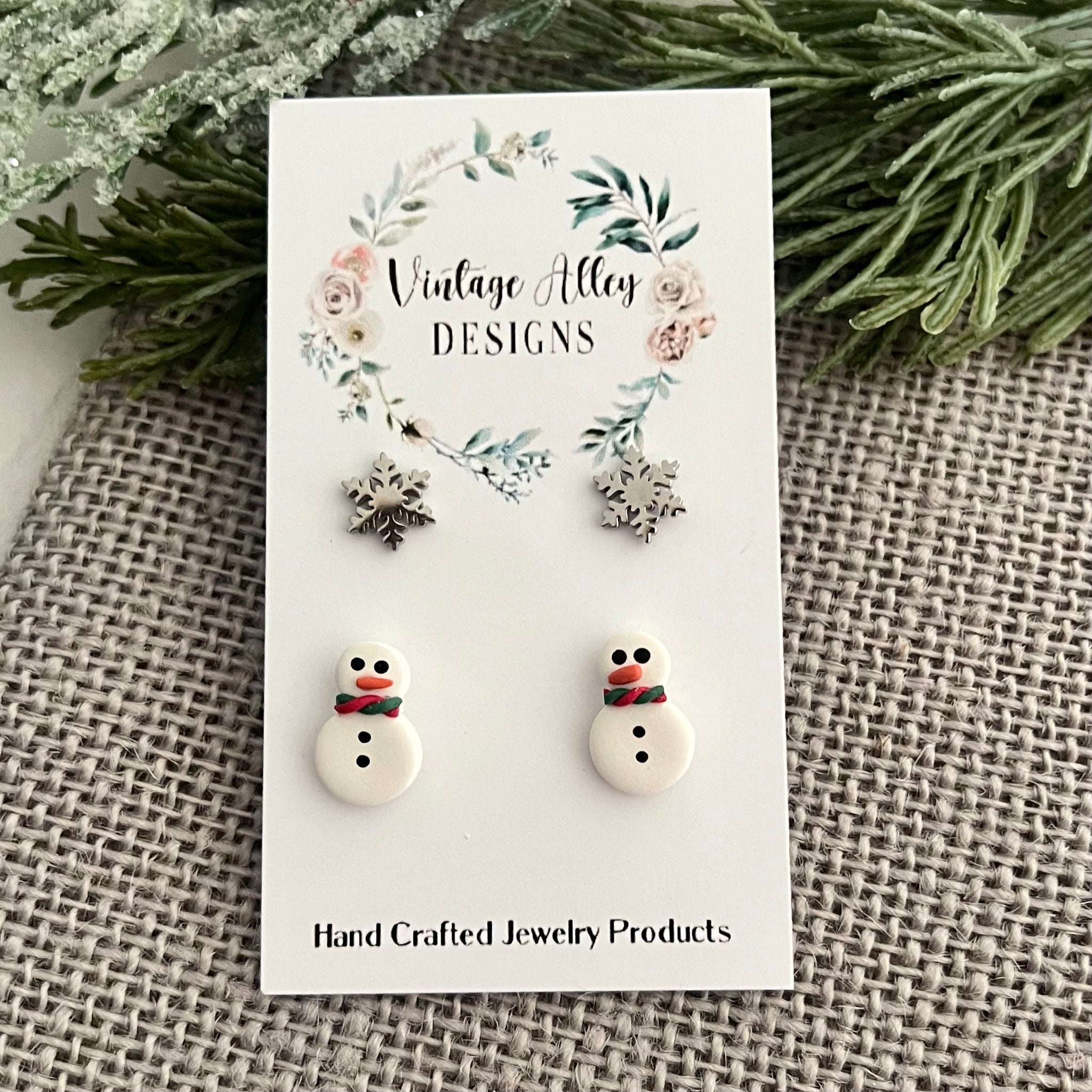 Micro Snowman Stud Pack