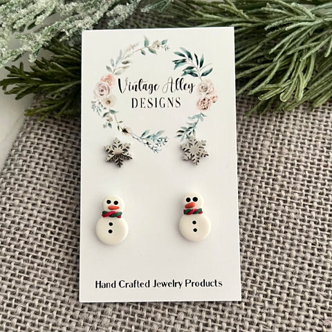 Micro Snowman Stud Pack