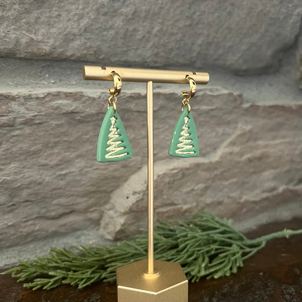 Gold Embossed Trees