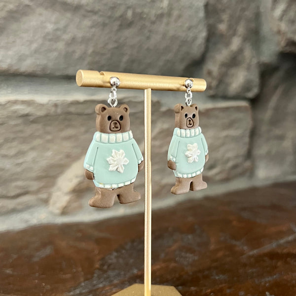 Winter Bear Dangles