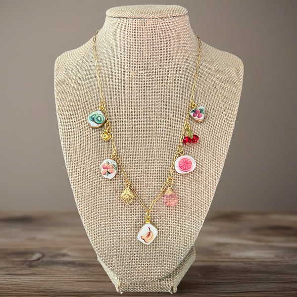 Fruit Salad Charm Necklace