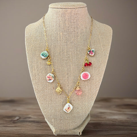 Fruit Salad Charm Necklace