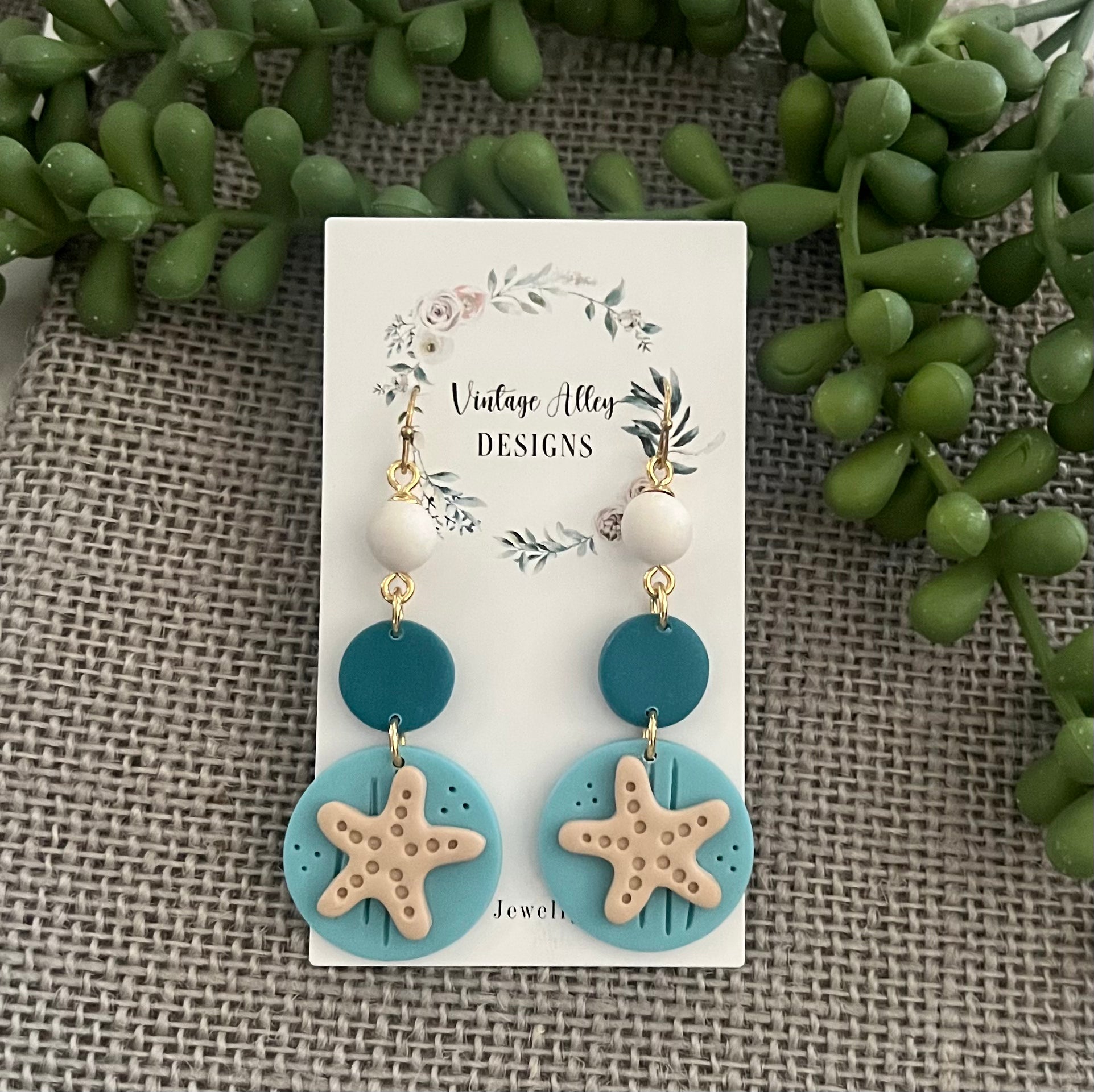 Beach Babe Starfish Dangles