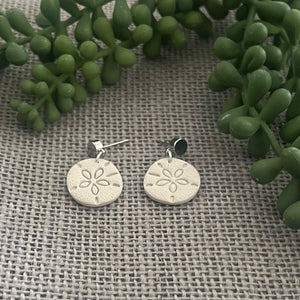 Mini Sand Dollar Earrings