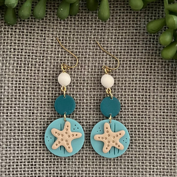 Beach Babe Starfish Dangles