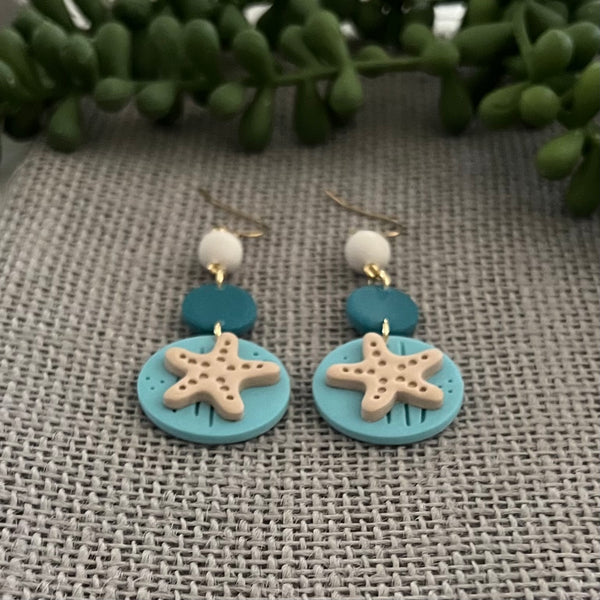 Beach Babe Starfish Dangles