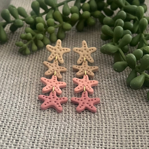Starfish Drop Earrings