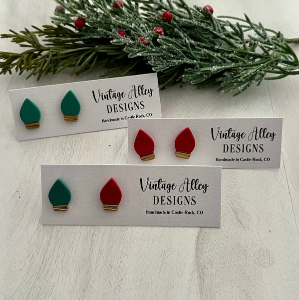 Christmas Bulb Studs