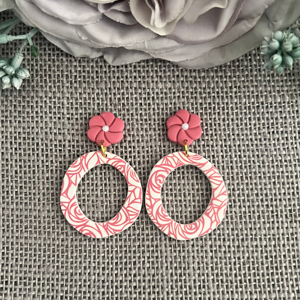 ROSE GARDEN Clay Earrings