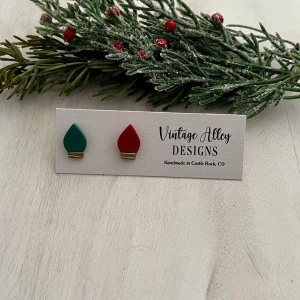 Christmas Bulb Studs