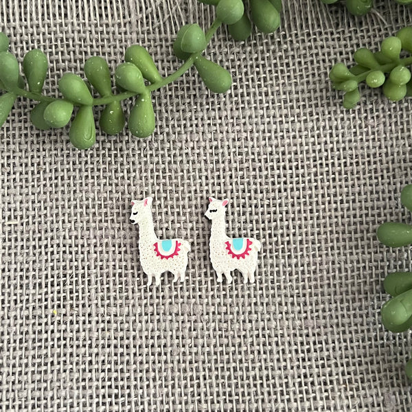 Cactus or Llama Stud Earrings