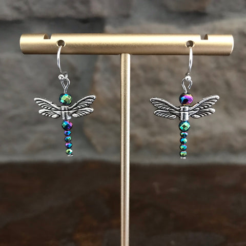 Beaded Dragonfly Earrings