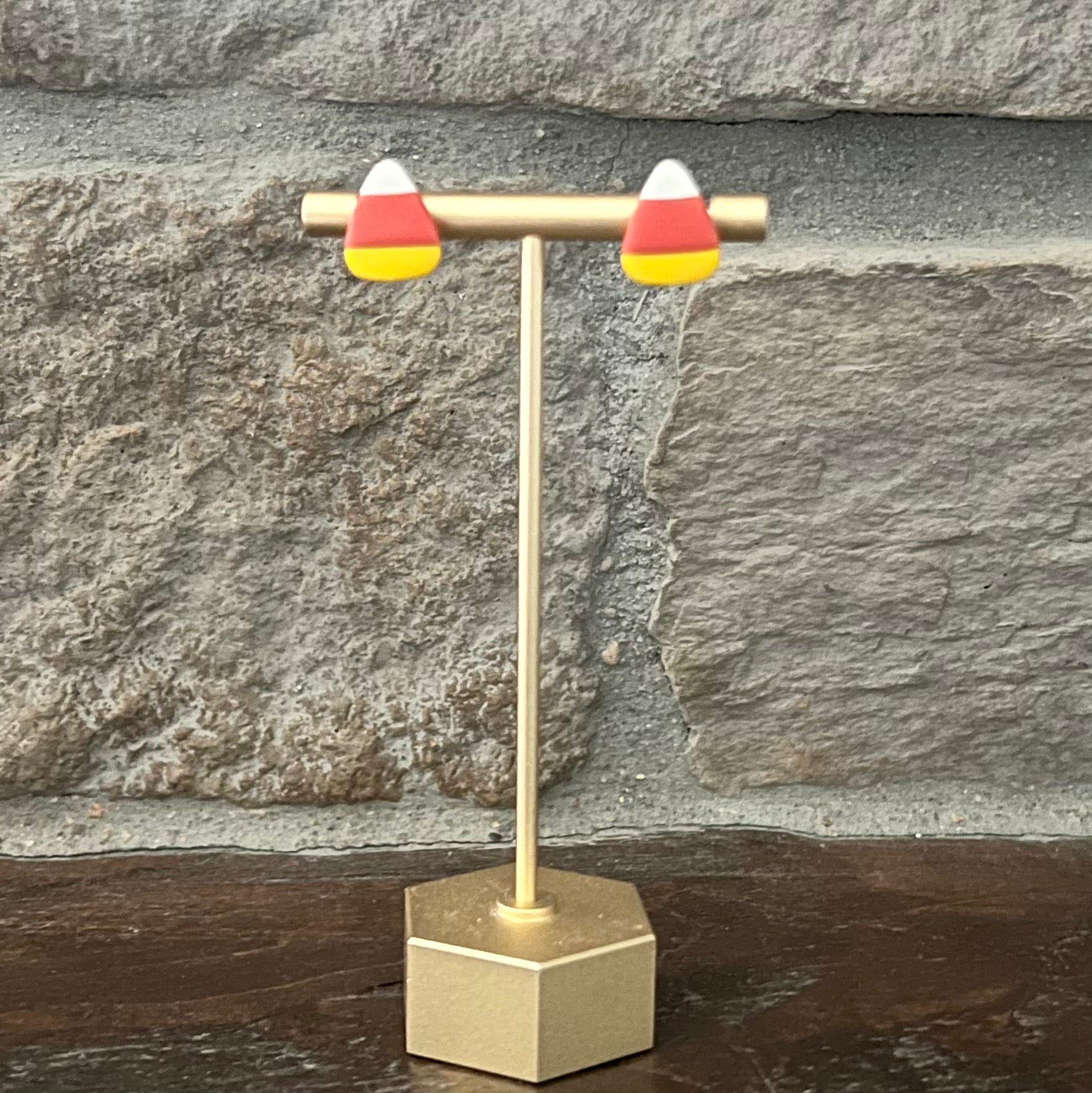 Candy Corn Earrings